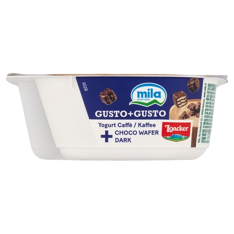 mila Gusto+Gusto Yogurt Caffè + Choco Wafer Dark 150 g